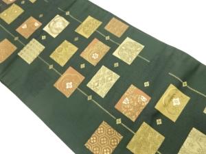 色紙に古典柄模様織出し名古屋帯